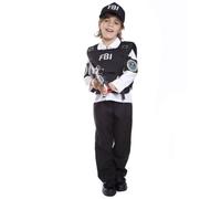 Dress Up America FBI Costume for Kids - Federal Agent Dress-Up for Boys - Perfect for Role-Play and Halloween