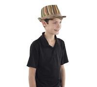 Dress Up America Fedora Hat Green Rainbow - One Size