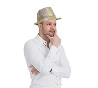 Dress Up America Fedora Hat with Flashing LED Lights For Adults