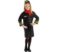 Dress Up America Flight Attendant Costume for Kids - Stewardess Costume Set