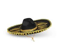 Dress Up America Gold Sombrero Hat for Adults - Sombrero Mexican Hats - Traditional Fiesta Costume Hats