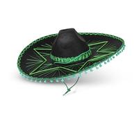 Dress Up America Green Sombrero Hat for Adults - Sombrero Mexican Hats - Traditional Fiesta Costume Hats
