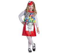 Dress Up America Gumball Machine Costume for Girls - Beautiful Dress Up Set for Role Play