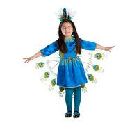Dress Up America Kid’s Proud Peacock Costume - Beautiful Dress Up Set for Role Play