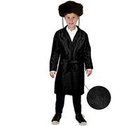 Dress Up America Kids Jewish Rabbi Purim Bekitcha Costumes, Black