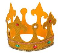 Dress Up America Kids Kings Low Crown, Gold, Ages 12-14 (Waist 34-38 Inch, Height 50-57 Inch)