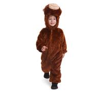 Dress Up America Kids Plush Cuddle Monkey Jumpsuit - Role Play Dress Up Set