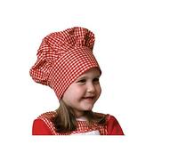 Dress Up America Kids Red Gingham Chef Hat(Size: One Size)