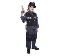 Dress Up America Kids SWAT Costume - Deluxe S.W.A.T. Police Officer Dress-Up Set