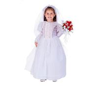 Dress Up America Little Girl Shimmering Bride - Beautiful Dress Up Set for Role Play