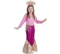 Dress Up America Little Girls Princess Mermaid Pink Costume - Beautiful Dress Up Set for Role Play