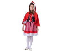 Dress Up America Little Red Riding Hood Costume for Girls - Red Hooded Cape