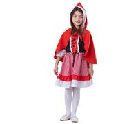 Dress Up America Little Red Riding Hood Costume for Girls - Red Hooded Cape