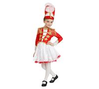 Dress Up America Majorette Girls Fancy Marching Band Drum Outfit - Beautiful Dress Up Set for Role Play