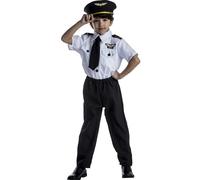 Dress Up America Pilot Costume for Kids - Role Play Airline Captain Uniform