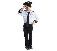 Dress Up America Pilot Role-Play Costume - Pilot Outfit for Kids Pretend Play Sets - Pilot Dress Up Kids Sets for Toddlers (TROUSER NOT INCLUDED)
