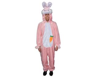 Dress Up America Plush Easter Bunny Mascot Costume - Adult One Size