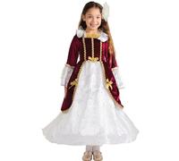 Dress Up America Princess Costume For Girls - Renaissance Princess Dress - Medieval Queen Costume Set for Kids