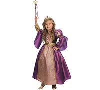 Dress Up America Purple Royalty Princess Costume For Girls - Beautiful Dress Up Set for Role Play
