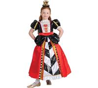 Dress Up America Queen of Hearts Costume for Girls - Red Queen Costume for Kids