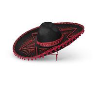 Dress Up America Red Sombrero Hat for Adults - Sombrero Mexican Hats - Traditional Fiesta Costume Hats