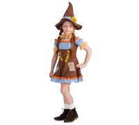 Dress Up America Scarecrow Costume for Kids - Pumpkin Scarecrow Dress for Girls