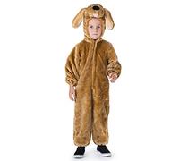 Dress Up America Sensational Plush Brown Puppy Costume for Kids and Adults - Cosplay Costume For Role Play - Cosplay Costume