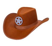 Dress Up America Sheriff Cowboy Brown Hat - (One Size)