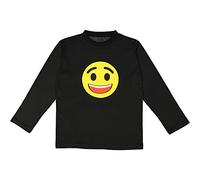 Dress Up America Smiling face Emoji T-shirt For Adults , Black, Large