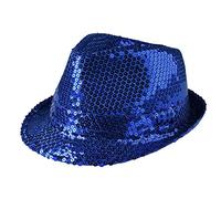 Dress Up America Sparkling Sequin Party Fedora Hat - Unisex Costume Cap Fun