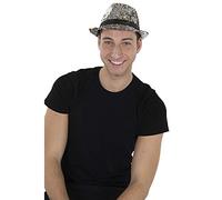 Dress Up America Sparkling Silver Sequin Party Fedora Hat - One Size Fits Most