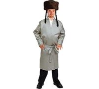 Dress Up America Striped Yerushalmi Chasidic Bekitcha Jewish Rabbi Outfit for Adults - Beautiful Dress Up Set for Role Play