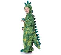Dress Up America T-Rex Costume for Kids - Dinosaur Costume for Boys and Girls - Green Dino Jumpsuit