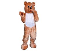 Dress Up America Teddy Bear Mascot - Adults Bear Costume Suit - Plush Mascot