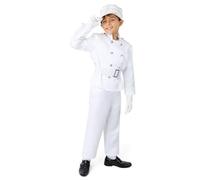 Dress Up America White Marching Band Costume for Kids - Drum Major Uniform Set - Toy Soldier Set for Boys