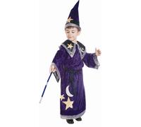 Dress Up America Wizard Costume for Kids - Warlock Robe and Set for Boys