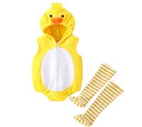 Dress Up Baby Duck Halloween Outfit, Chick Onesie Kids Kids Chick Costume Children's Animal Fancy Dress First Easter Easter Outfit for Baby Girl Newborn Girl Clothes Set