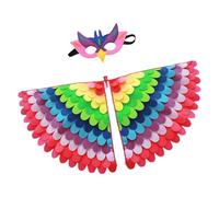 Dress Up Bird Wings for Kids and Adults - Colorful Wings Costume for Halloween, Parties and Cosplay | Soft and Comfortable, Perfect for Animal, Fantasy and Bird Costumes