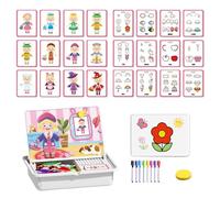 Dress Up Kit - Magnetic Puzzle Activity, Double Sided Learning Board, Durable Wooden Construction, Encourages Creativity Storytelling, Imaginative Play Educational Toys, For School Travel Party
