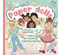 Dress up Paper Dolls book with Coloring version for Girls ages 8-12: 6 Cut-out paper dolls, 80+ clothing and coloring options. Modern Fashion Paper Dolls, Scissor Skill practice (Paper Dolls Books)