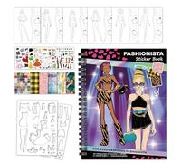 Dress Up Sticker Book, Reusable Creative Sticker Activity Pad for Kids, Interactive Pretend Play Learning Game for Girls Boys Toddler, Ideal for Travel, Car Rides, Birthdays, and Family Fun