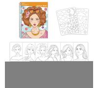Dress Up Sticker Book, Reusable Creativity Sticker Pad, Interactive Learning Activity for Playtime, Preschool Kids, Boys Girls, Teens, Family Fun, Birthday, Home Entertainment, Car Ride Distraction