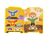 Dress Up Sticker Books - Fashion Play Activity for Creative Fun | Thick Paper Pages with Reusable Pieces, Outfit Matching for Hand Eye Coordination, Practice for Quiet Learning Entertainment