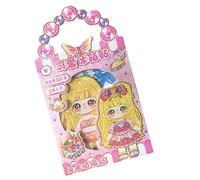 Dress up Stickers,Princess Reusable Activity Book Fashion Dress up Stickers - Multiple Outfit Sticker Pad Waterproof Sticker Book for Girls