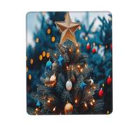 Dress up The Beautiful Christmas Tree Gaming Mouse Pad, Full-Print Design with 3mm Rubber Base, Ergonomic and Durable for Office, Gaming, and Study