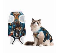 Dress up The Beautiful Christmas Tree Recovery Suit for Dogs Cats After Surgery,Pet Recovery Shirt, Dog Onesies Pet Surgery Recovery Suit