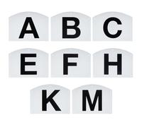 Dressage Board Set - Weatherproof Riding Area Markings for Wall Mounting, Sturdy Letters | 8-Piece Complete Set for Tournament and Training, Dressage Equipment for Riding School and Outdoor Facility