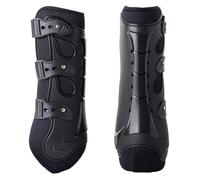 Imperial Riding IRH Pro Mesh Dressage Gaiters, Lightweight Leg Protection with 3D Mesh & TPU Hard Shell, Breathable & Shock-Absorbing for Training & Dressage, Secure Pin Lock Closure, Black, Full