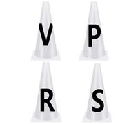 Dressage Cones Letters - 9 Inch Pp Sports Markers, High Visibility Training Cones, Stable Uv Resistant Construction Easy Read Alphabet Weatherproof Performance for arenaa Schooling Horse Riding