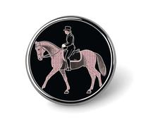 Dressage Dressage Rider Horse Button Pin Classic Metal Brooch Pin Personalized Round Photo Button Badges Funny Cute Pinback Badge Trendy Cool Lapel Pins Badge for Backpacks Bags Hats Jeans
